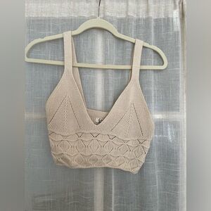 Free People crochet crop top